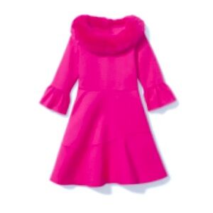 Janie and Jack faux fur collar dress